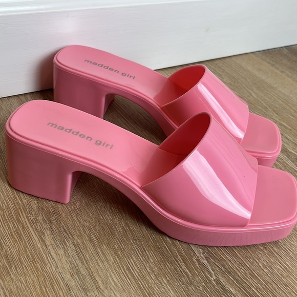 Madden Girl women’s Bubegum Pink Palacee Heeled Sandal. Size 9 - Picture 2 of 7